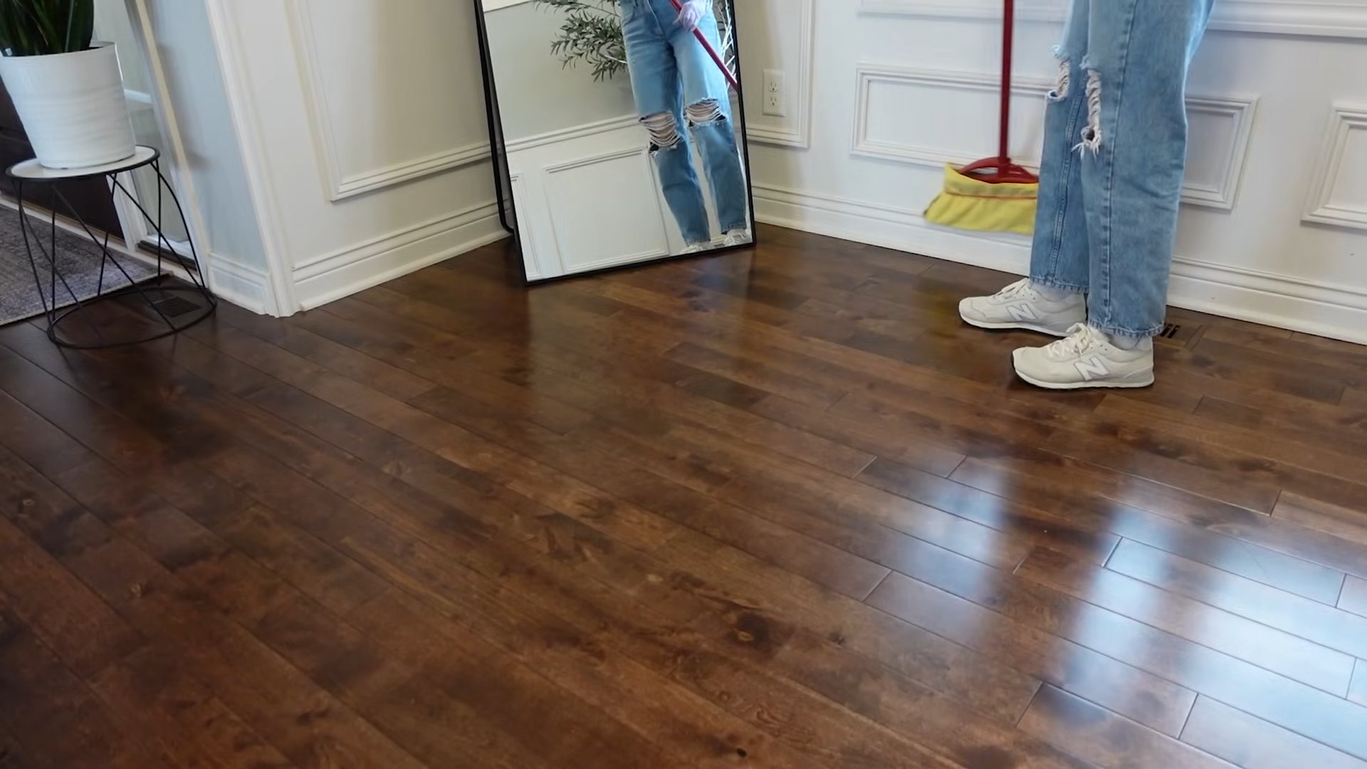 Scented baseboard cleaning hack